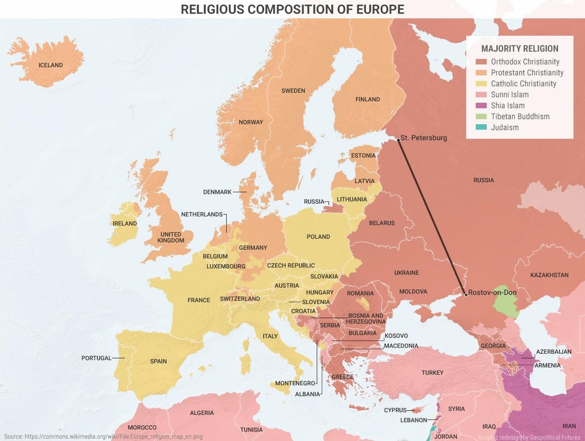 kaart van Albanië godsdiens