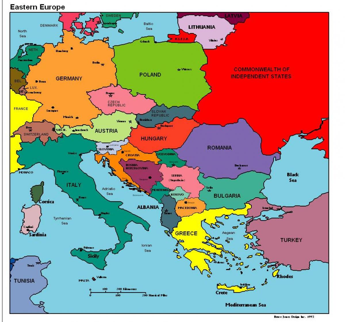 kaart van europa wat Albanië