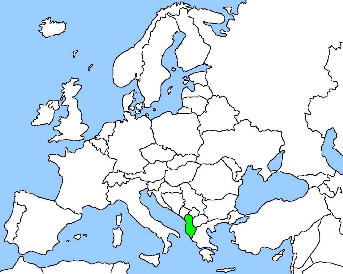 kaart van Albanië kaart plek