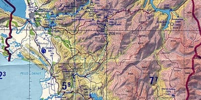 Kaart van Albanië geografie