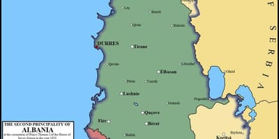 Kaart van durres Albanië
