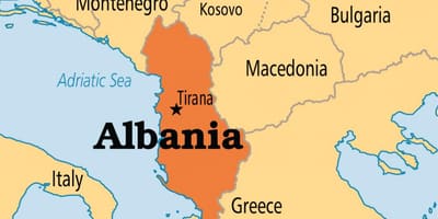Kaart van tirana Albanië